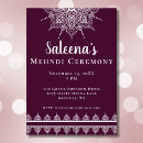 Buscar mandala púrpura invitaciones Hindú