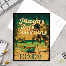 Buscar playa del carmen postales Retro