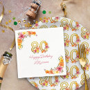 Buscar años 80 servilletas Feliz cumpleaños