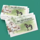 Buscar ecuestre tarjetas de visita Acuarela