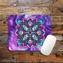 Buscar mandala colorida alfombrillas de raton Morado