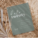 Buscar 20th birthday invitaciones Elegante