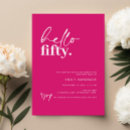 Buscar o feliz invitaciones 50 cumpleaños Elegante