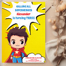 Buscar superhéroe invitaciones Para niños
