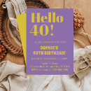 Buscar 40th birthday invitaciones Moderno