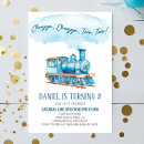 Buscar train birthday invitaciones Chico