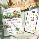 Buscar del tractor invitaciones de cumpleaños Animales de granja