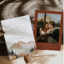Buscar mountain wedding invitaciones De naturaleza