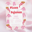 Buscar fiesta de la pizza invitaciones Chica