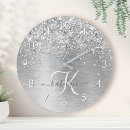 Buscar plata metalizada relojes de pared Para todos