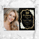 Buscar black white gold invitaciones Foto