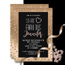 Buscar fiesta glamorosa invitaciones de cumpleaños Cincuenta y fabuloso