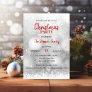 Buscar copos de nieve invitaciones Rojo