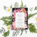 Buscar fucsia y negro invitaciones Floral