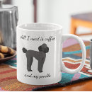 Buscar caniche negro tazas Café