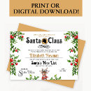 Buscar la lista de santa tarjetas Para niños