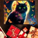 Buscar gato en luna postales Lindo