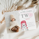 Buscar del copo nieve invitaciones de cumpleaños Maravilla de invierno
