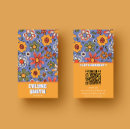 Buscar azul y rojo tarjetas de visita Para ella