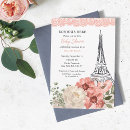 Buscar eiffel tower invitaciones Floral