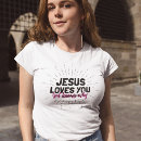Buscar jesús me ama camisetas Religión