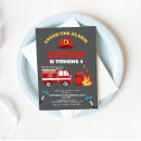 Buscar de bomberos invitaciones Chico