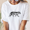 Buscar tigre blanco negro camisetas Gato