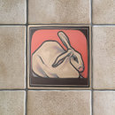 Buscar conejo del vintage azulejos Pasatiempo