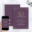 Buscar fiesta fabulosa invitaciones 50 cumpleaños Morado