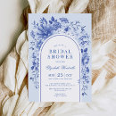 Buscar flores azules y blancas invitaciones Prometida