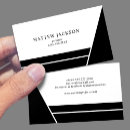 Buscar geométrico blanco y negro tarjetas de visita Simple