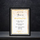 Buscar 80th birthday invitaciones Gold