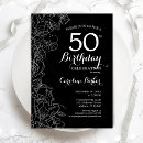 Buscar 50th birthday party invitaciones Floral
