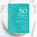 Buscar surprise 50th birthday party invitaciones Para ella