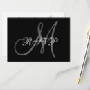 Buscar boda tarjetas rsvp Monograma