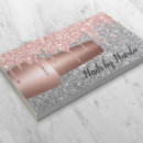 Buscar oro plateado tarjetas de visita Salón de uñas