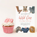 Buscar fiesta del safari invitaciones Uno salvaje