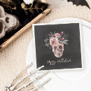 Buscar floral skull servilletas Elegante