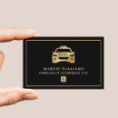 Buscar taxi tarjetas de visita Alquiler de coches