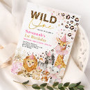 Buscar jirafas lindas invitaciones Uno salvaje