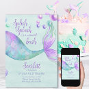Buscar mermaid invitaciones Chica