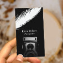 Buscar pluma blanca tarjetas de visita Profesional