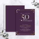Buscar o la sorpresa invitaciones 50 cumpleaños Elegante