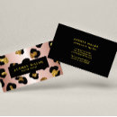 Buscar estampado leopardo tarjetas de visita Peluquero
