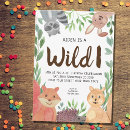 Buscar fiesta rústica invitaciones de cumpleaños Animales de bosque
