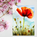 Buscar amapolas de la acuarela postales Para todos