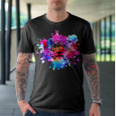 Buscar cabeza grande camisetas Acuarela