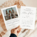 Buscar calendario moderno invitaciones Blanco y negro