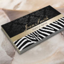 Buscar zebra tarjetas de visita Artista de maquillaje