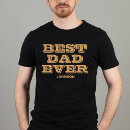 Buscar el mejor papá del mundo camisetas Tipografía